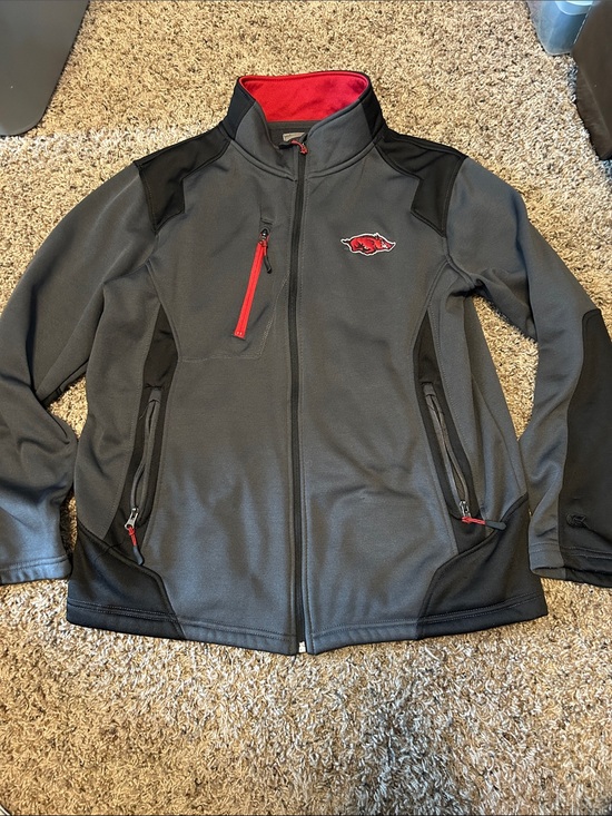 Colosseum Other - Colosseum Red and Gray Fleece Hoodie